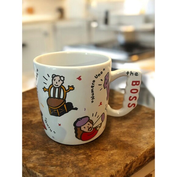 The Boss Theme Jumbo 18 oz. Ceramic Coffee Cup FTD VTG Mug Guru Big Cheese Dog - Picture 2 of 15